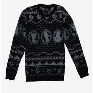 DISNEY VILLAINS UGLY CHRISTMAS SWEATER HOLIDAY FAIR ISLE MALEFICENT URSULA EVIL